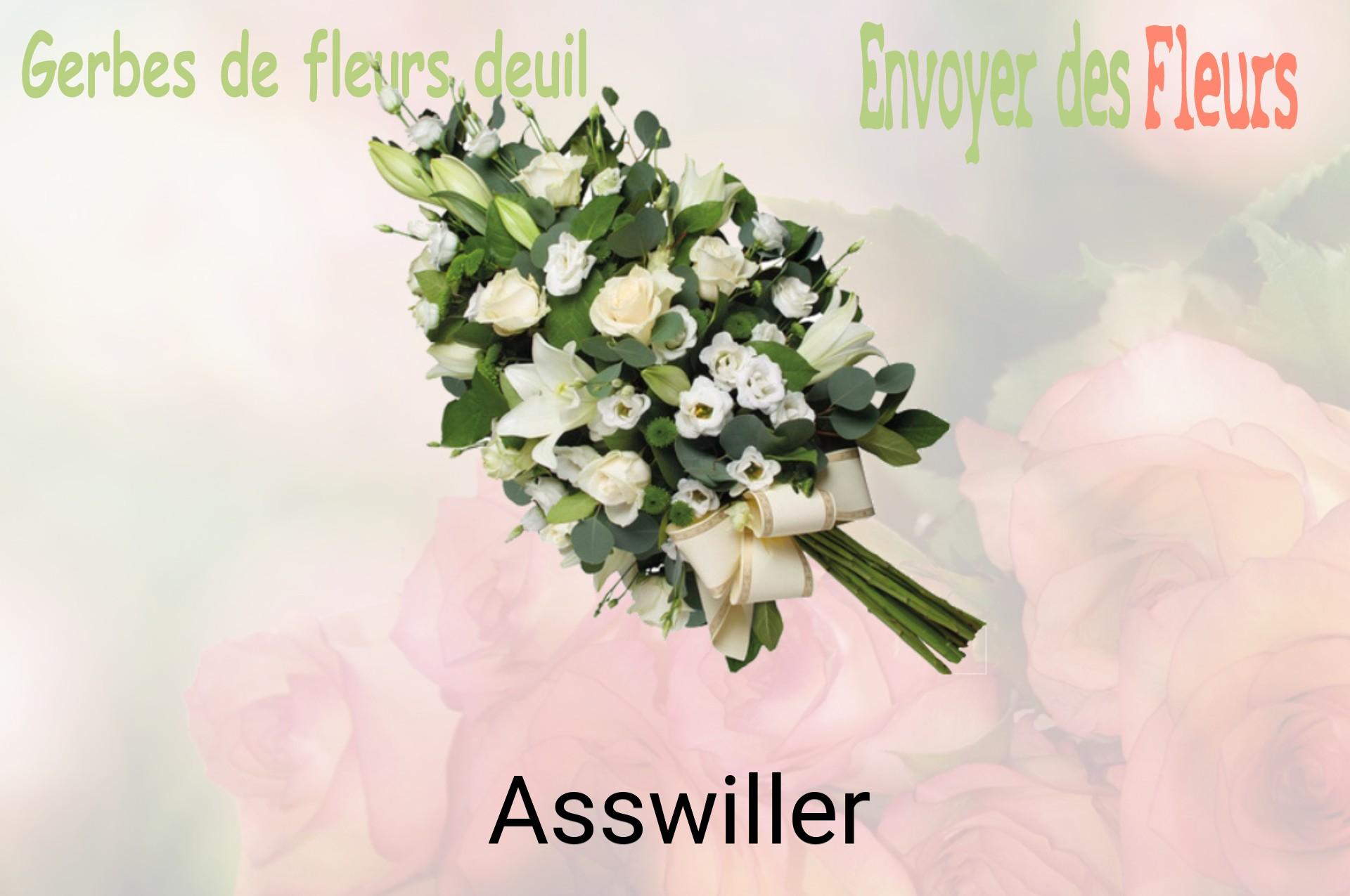 Gerbe de fleurs de deuil livrée à Asswiller